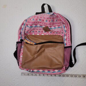 816. Two Girls BackPack Pink & White.